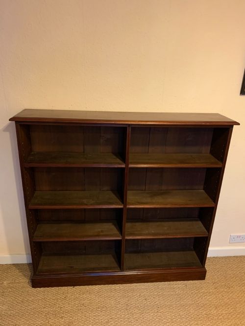 Mahogany Open Bookcase