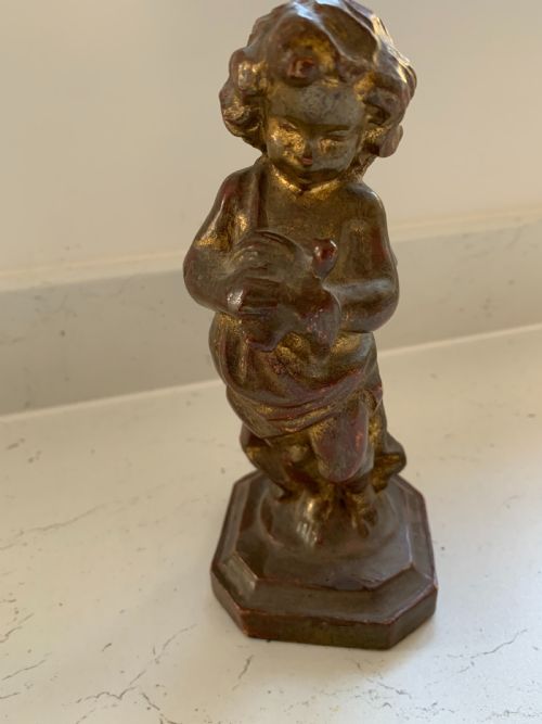 Small Early 20th Century Carved Wooden Figure