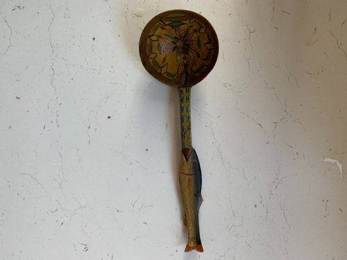 Carved & Painted Norwegian Spoon