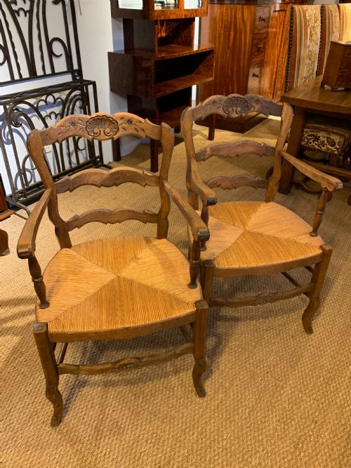Pair of Country Carver Chairs
