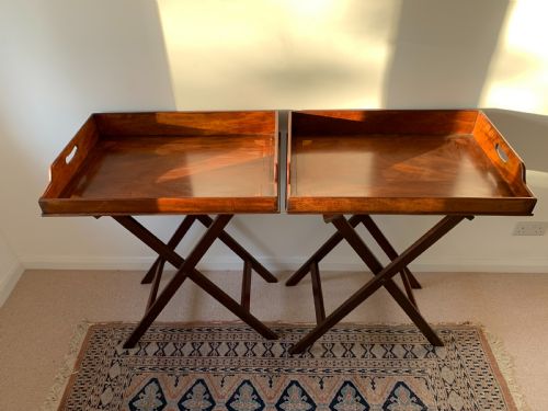 Pair of Butlers Trays on Stands
