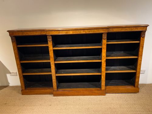 Large Victorian Walnut Bookcase