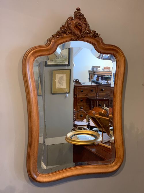 Louis Xv Walnut Wall Mirror