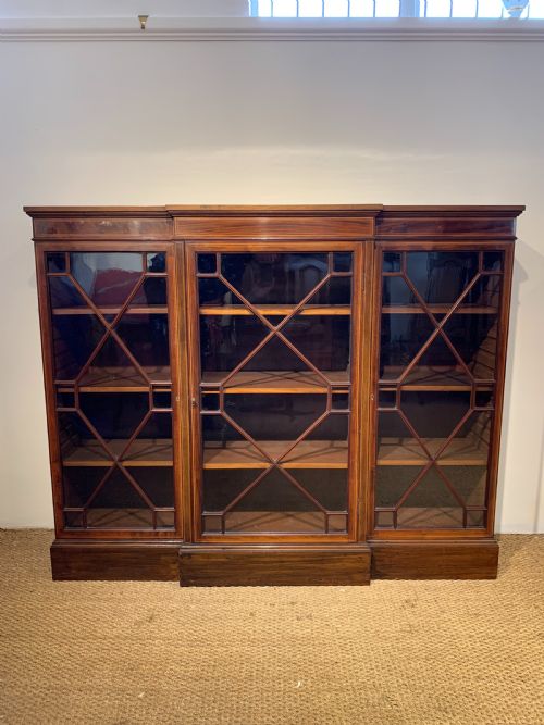 Edwardian Breakfront Bookcase