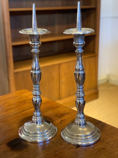 Pair of 19th Century Cavalry Officer’s Communion Candlesticks