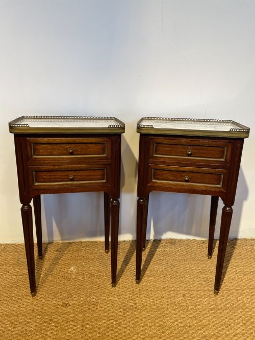 Neat Pair of Mahogany Bedside Cabinets
