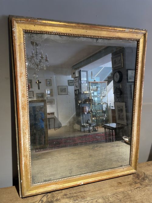 Antique Gilt Mirror 30.5 X 38