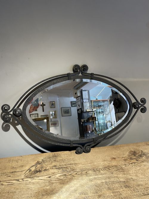 Art Deco Wrought Iron Mirror
