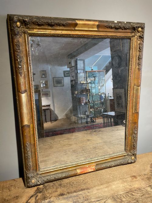 Small Antique Gilt Mirror  28x22.5