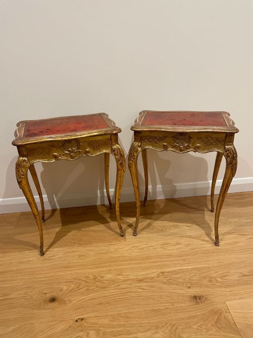 Pair of Side Tables / Lamp Tables