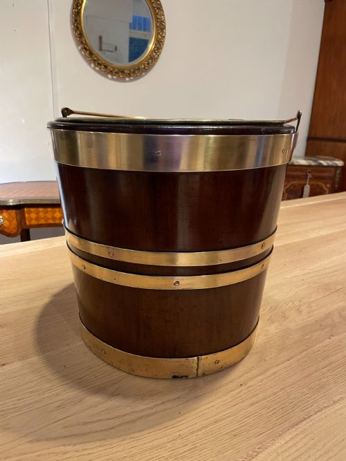 Georgian Mahogany Peat Bucket