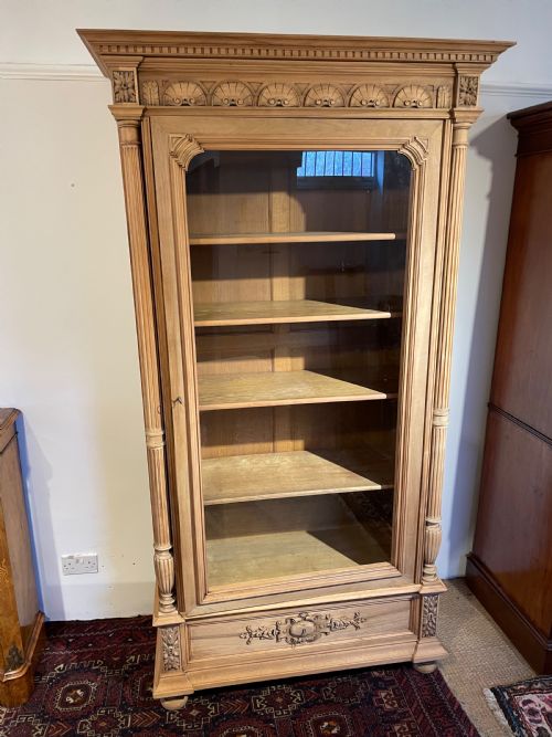 Walnut Single Door Bookcase