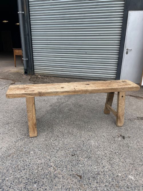 Rustic Scrubbed Oak Console Table