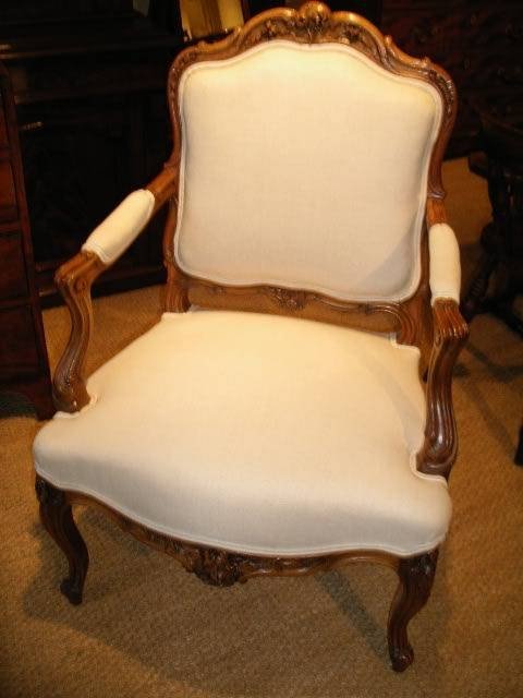 Pair of Walnut Armchairs