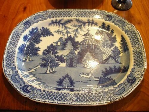 Blue and White Platter