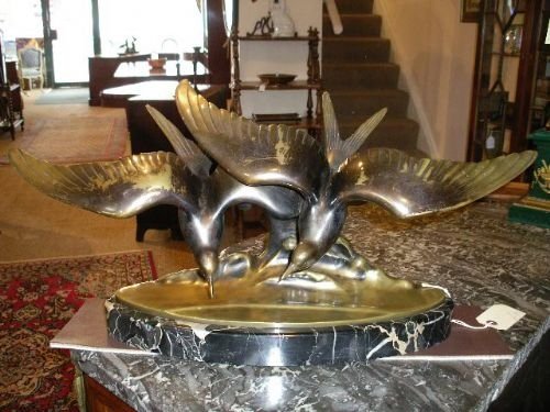 Pair of Bronze Seabirds