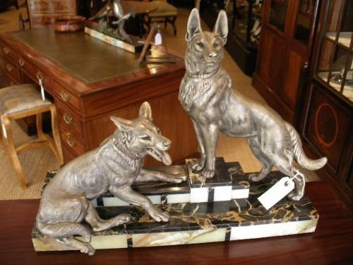 Spelter German Shepherds