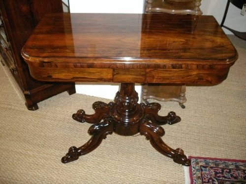 Rosewood Card Table