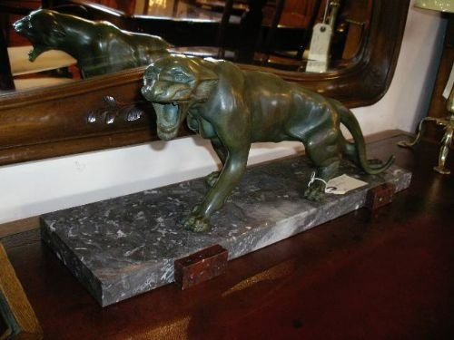 1930'S Spelter Model of a Tiger