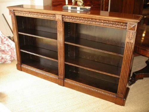 Late Victorian Oak Open Bookcase