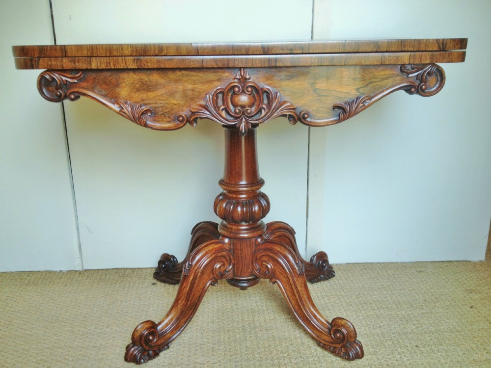 ROSEWOOD CARD TABLE