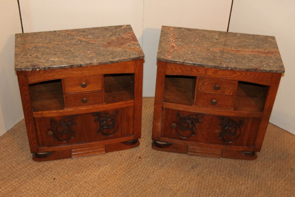 PAIR OF ART DECO BEDSIDE CABINETS