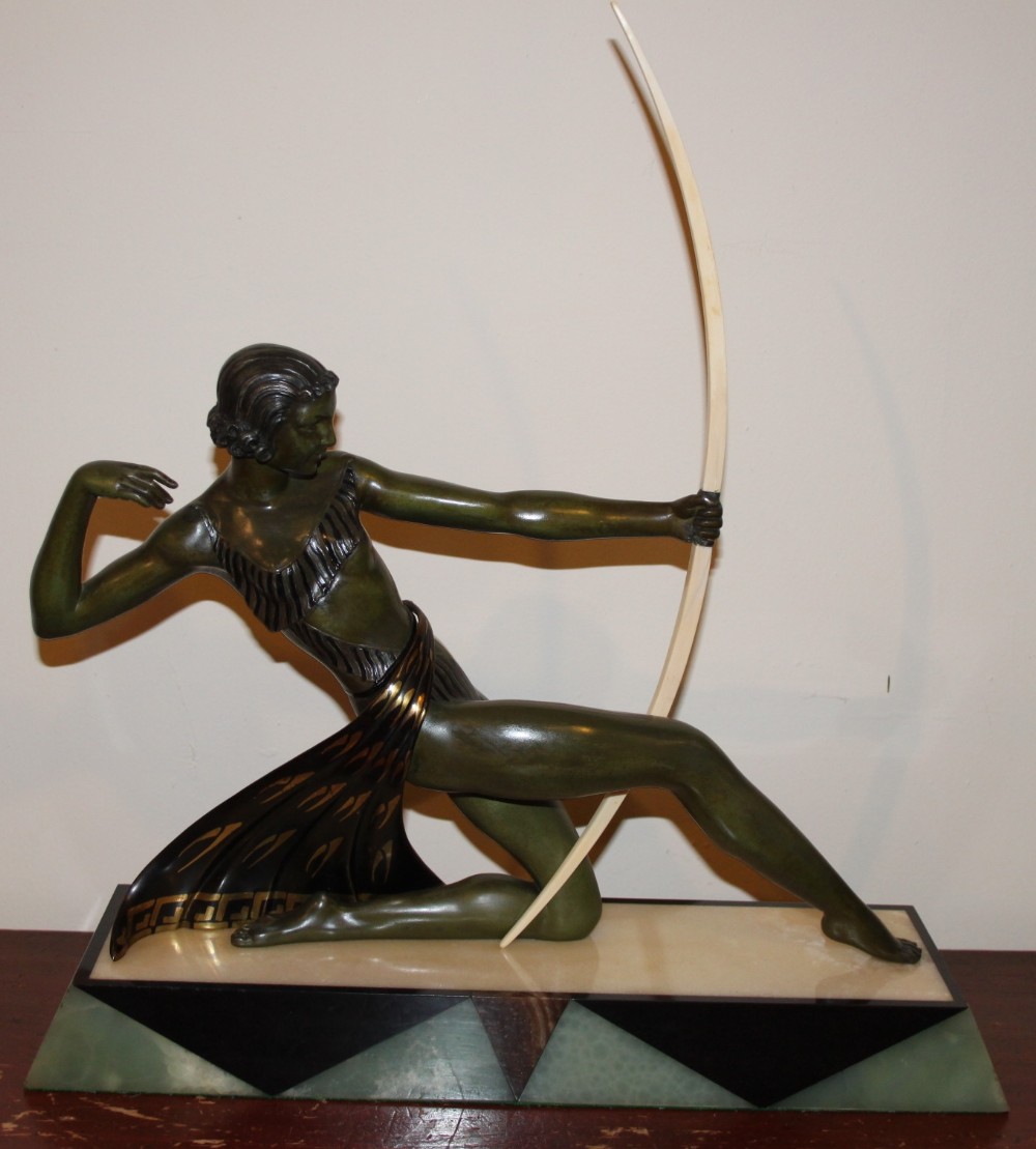 ART DECO SPELTER FIGURE 