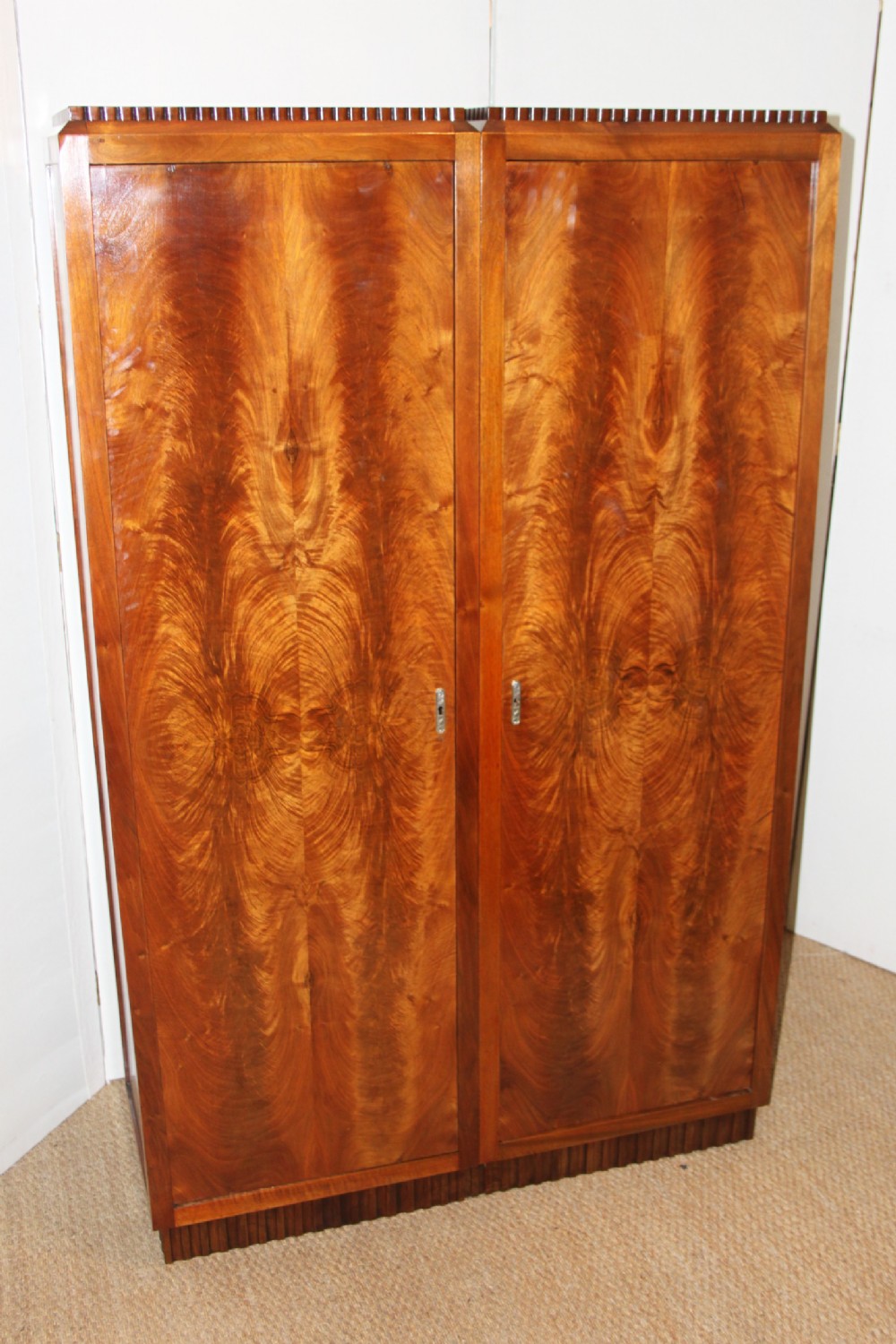 Art Deco Walnut bookcase / filing cabinet 