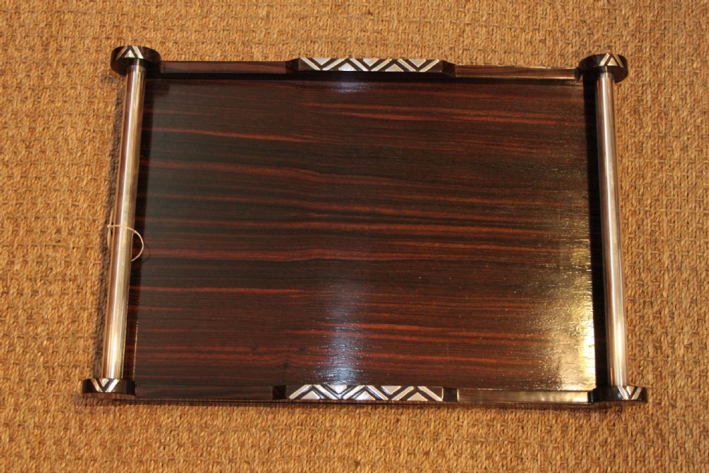 ART DECO ROSEWOOD TRAY 
