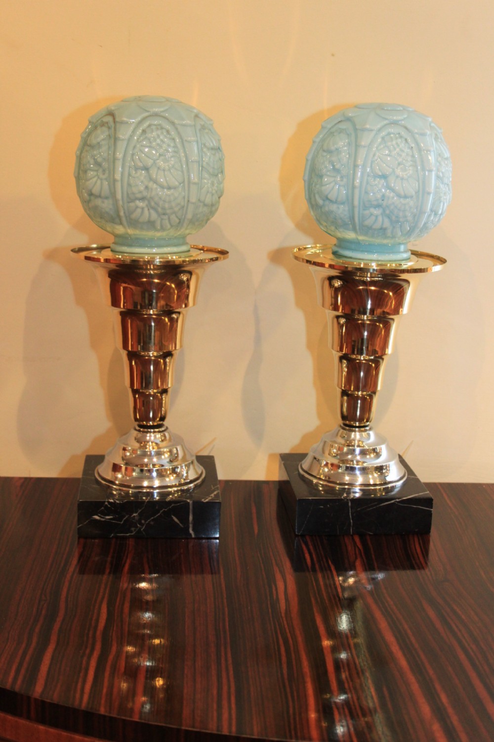 PAIR OF ART DECO TABLE LAMPS 