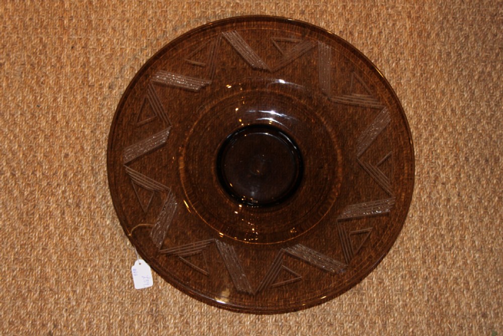Art deco glass bowl 