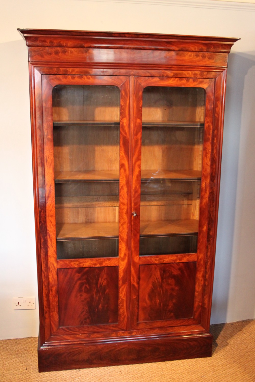 19th century mahogany bookcase 