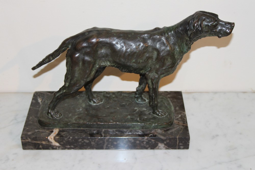 Bronze dog by Pierre De Lambertey 