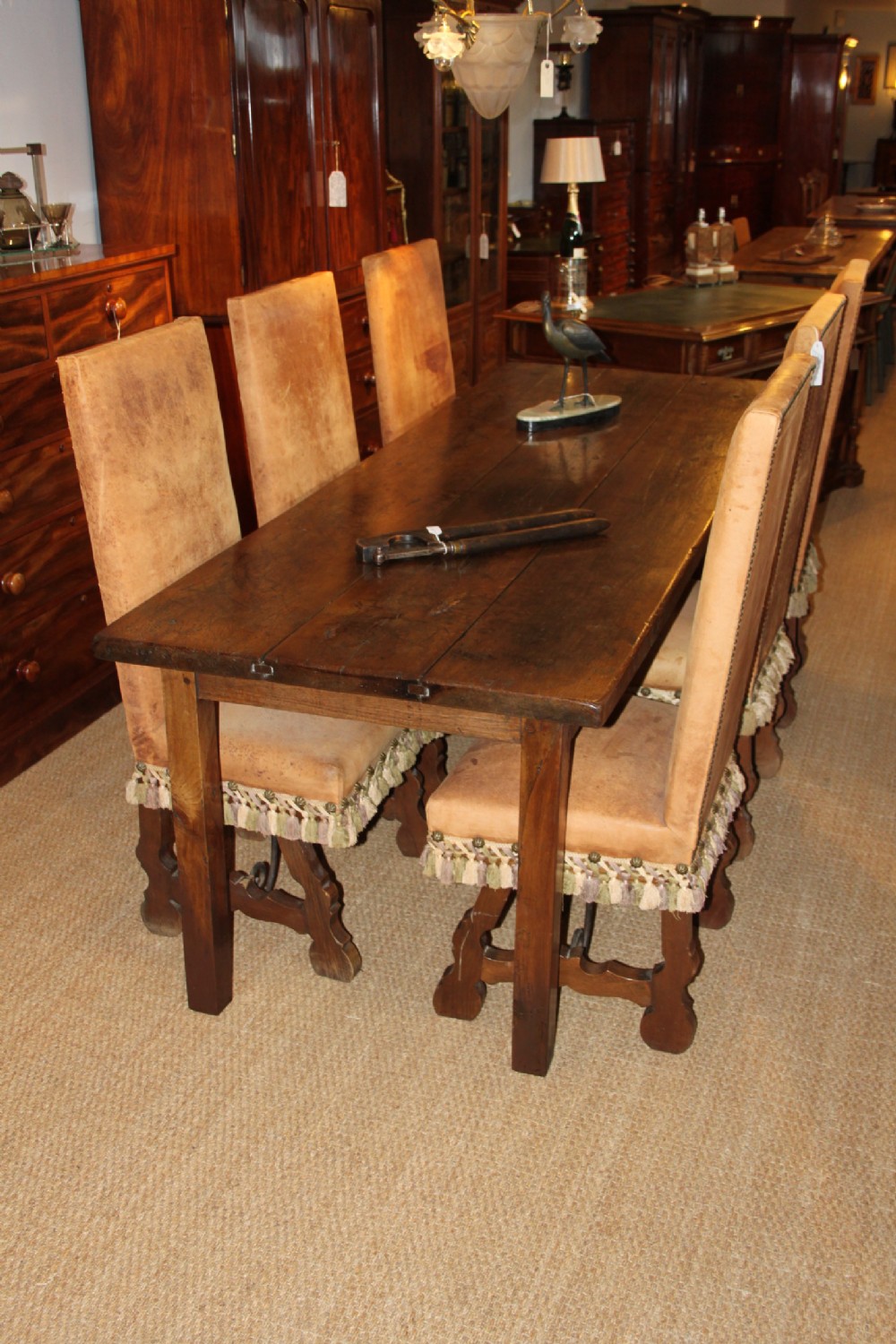 Oak refectory table / kitchen table / dining table 