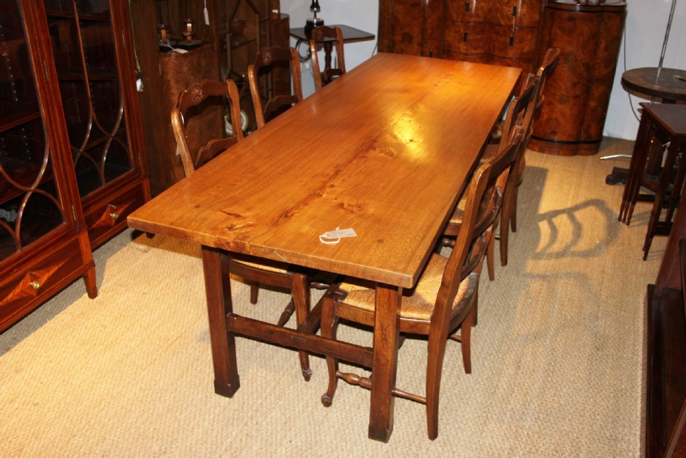 Elm farmhouse table / kitchen table / dining table  