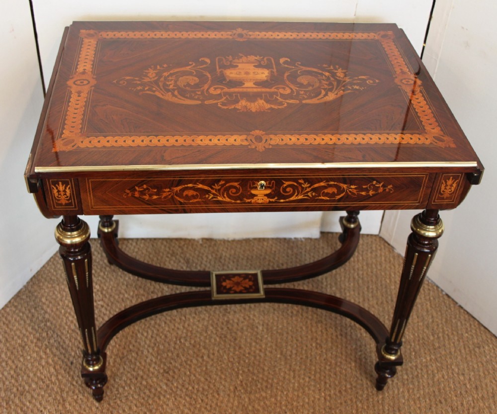Napoleon III rosewood sofa table  