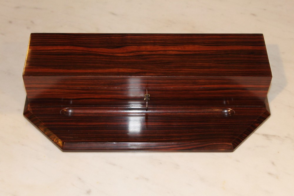 art deco macassar ebony writing box 