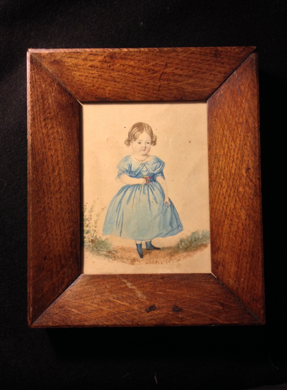 Watercolour of Girl. C 1840