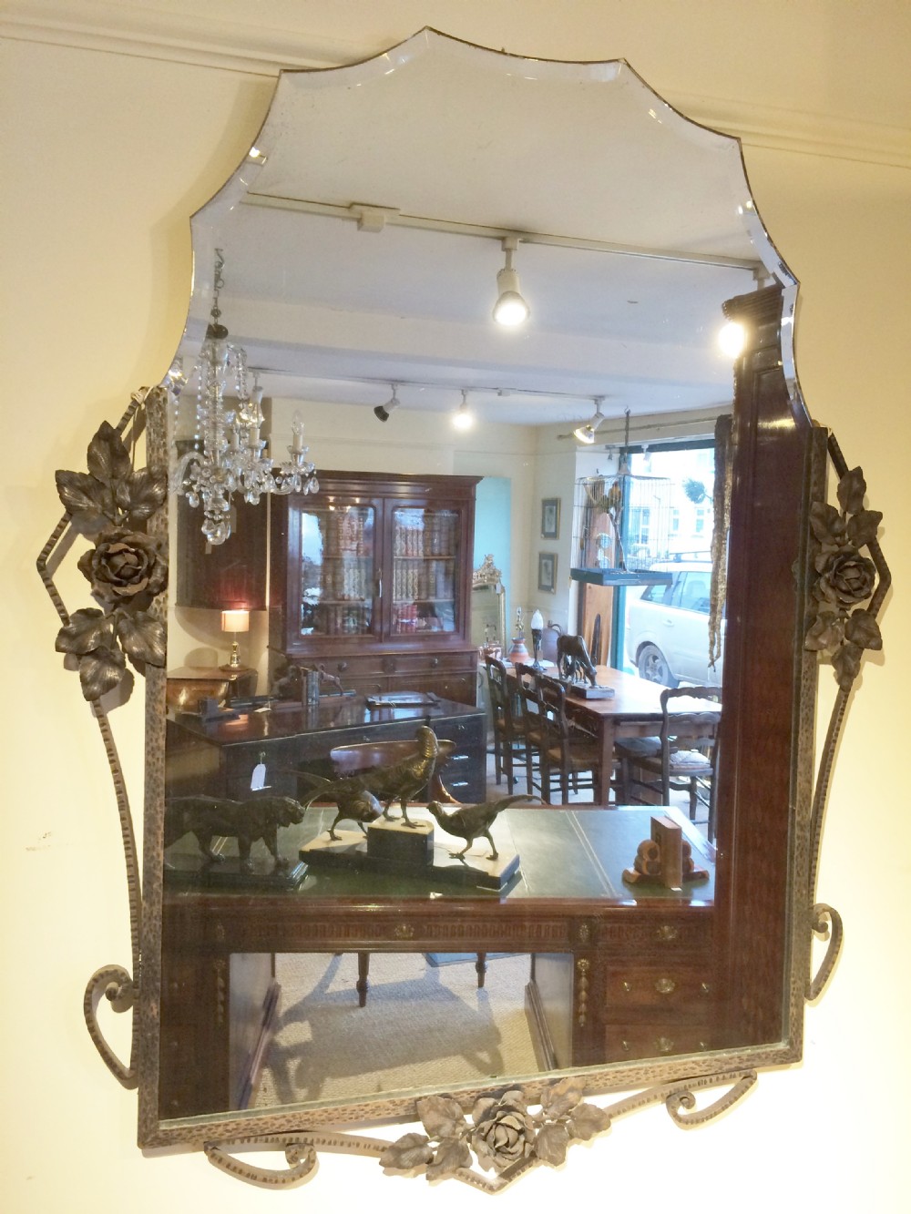 Large art deco mirror 