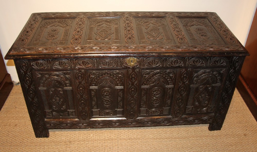 18th century oak coffer 