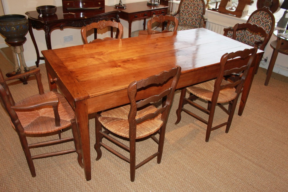 Cherry wood farm house table / kitchen table  