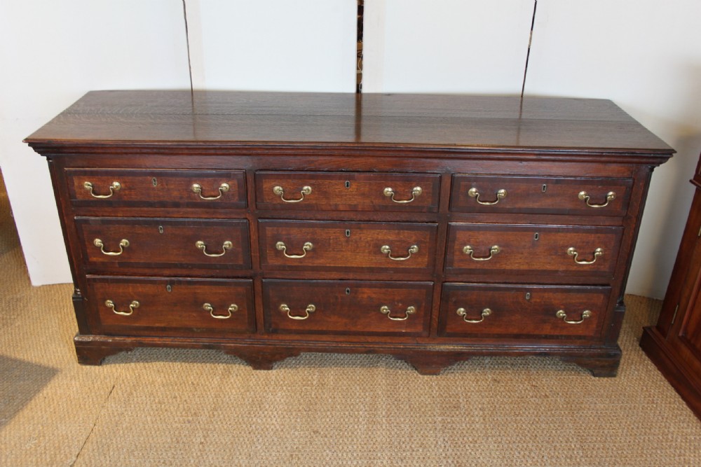 Antique oak dresser base  