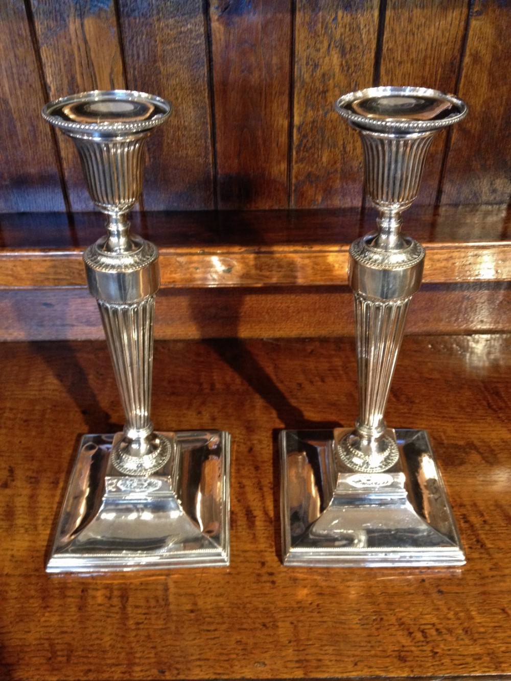 silver plated candlesticks