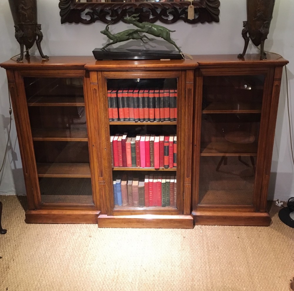 Victorian Breakfront bookcase