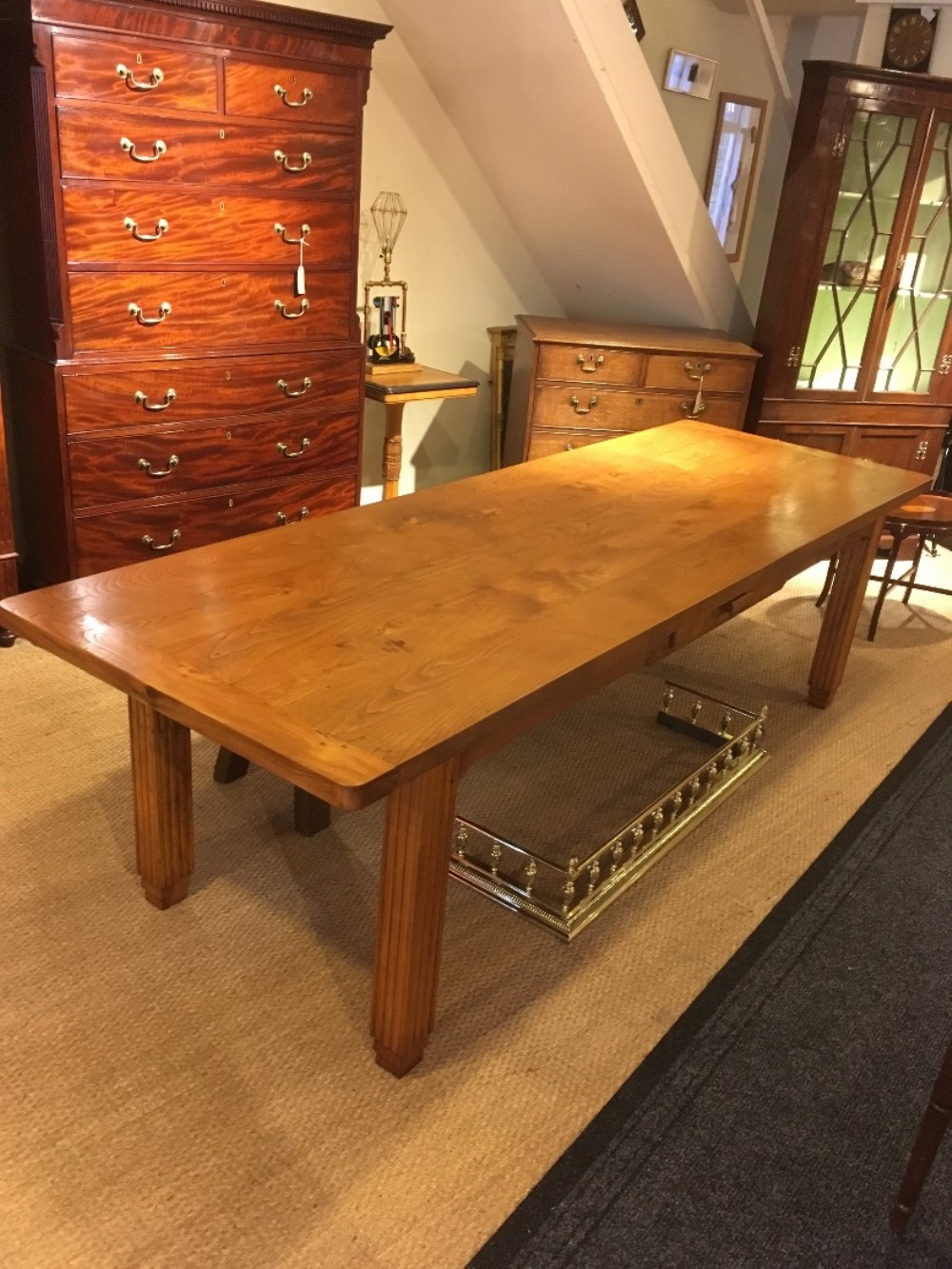 Elm farmhouse table / kitchen table /dining table 