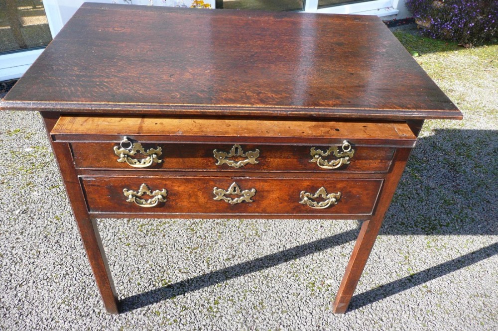 GEORGIAN OAK LOWBOY  C 1800