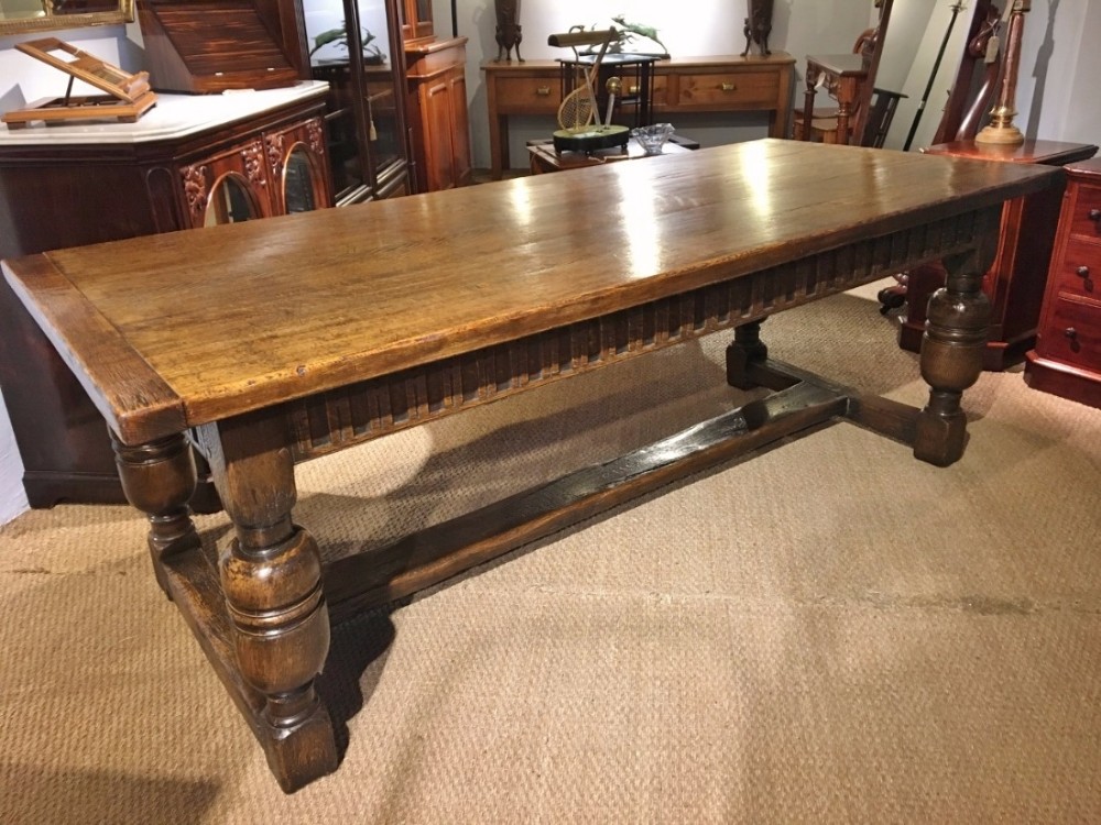 OAK FARMHOUSE DINING TABLE/ REFECTORY TABLE