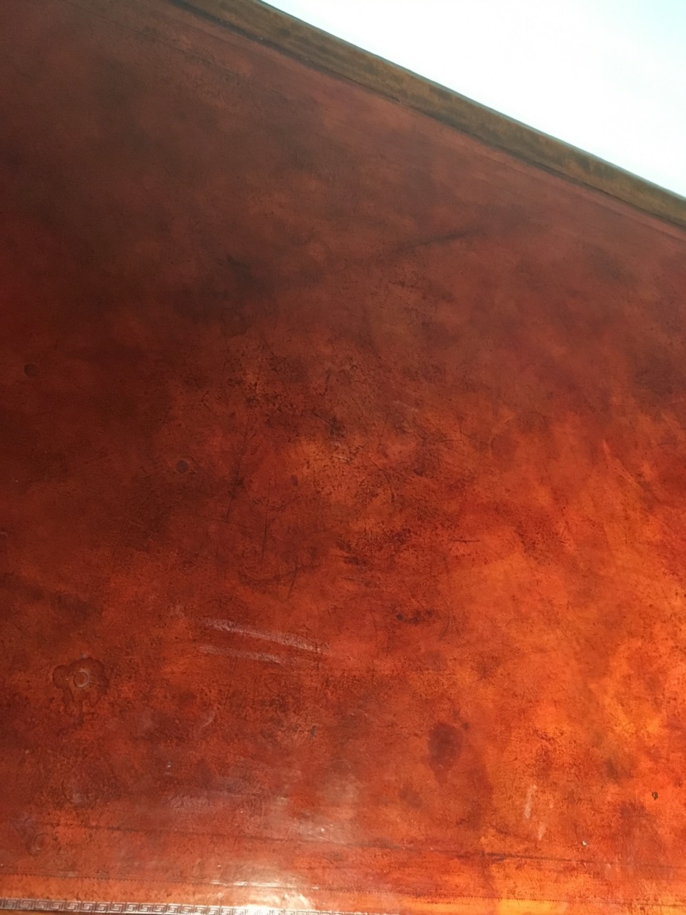 Antique mahogany partners desk  View VIII