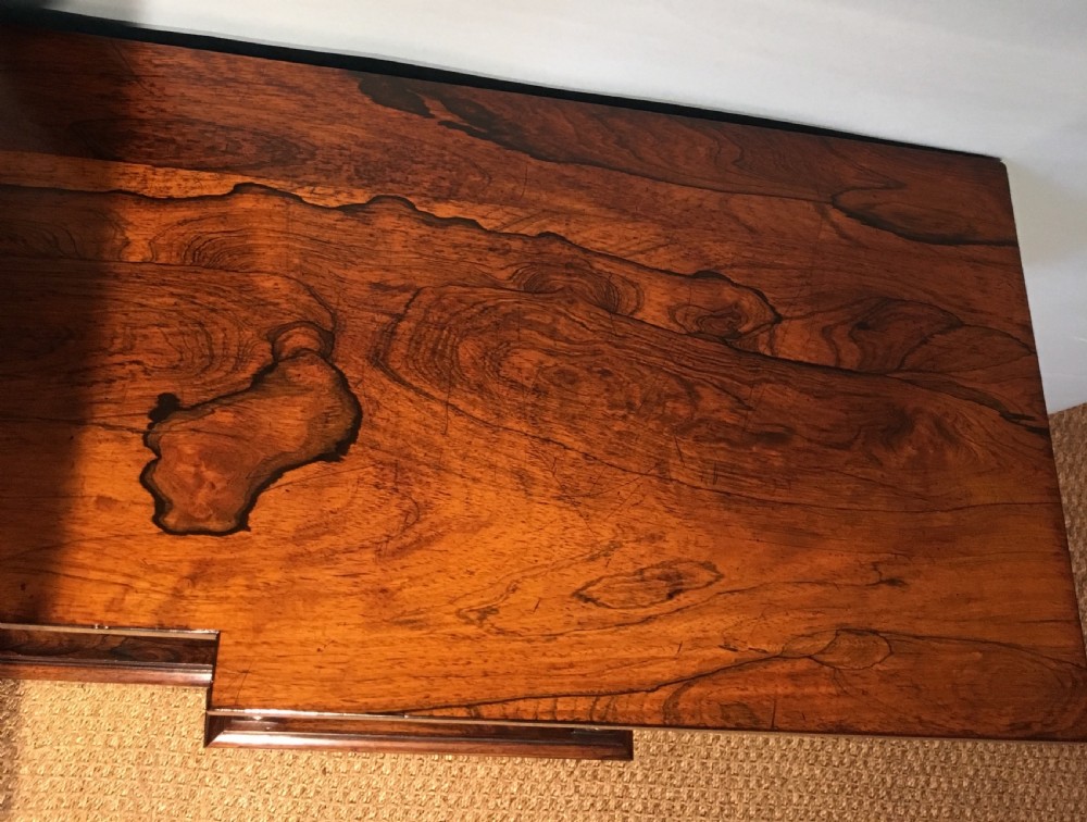 Rosewood breakfront bookcase  View II