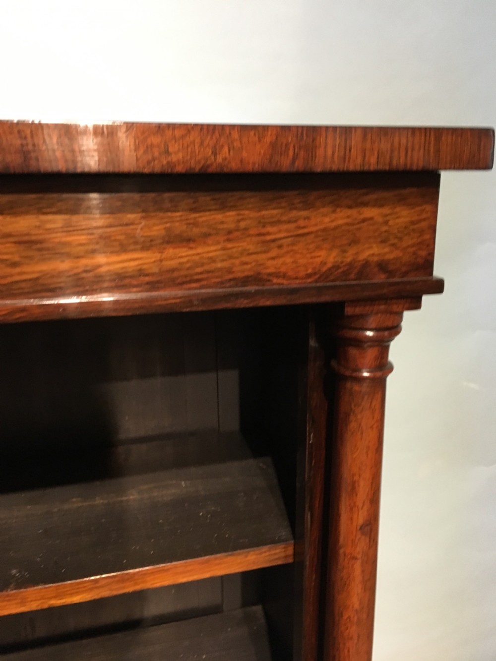 Rosewood breakfront bookcase  View VIII